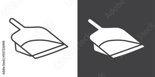 dustpan icon symbol illustration logo