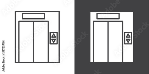 elevator icon symbol illustration logo