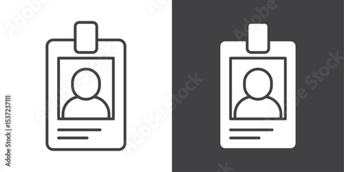 employee id icon symbol illustration logo