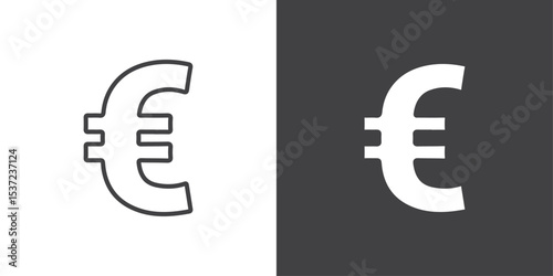 euro icon symbol illustration logo