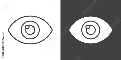 Eye icon symbol illustration logo