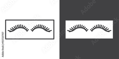 eyelashes icon symbol illustration logo