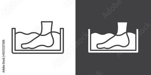 Foot Soak icon symbol illustration logo