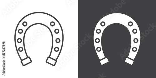 horseshoe icon symbol illustration logo