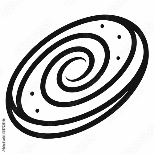 black and white vector illustration