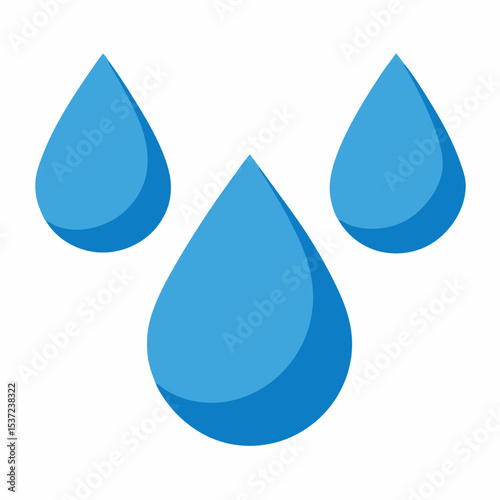 set of water drops vector
