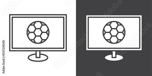 live football icon symbol illustration logo
