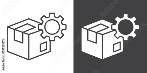 logistics management icon symbol illustration logo