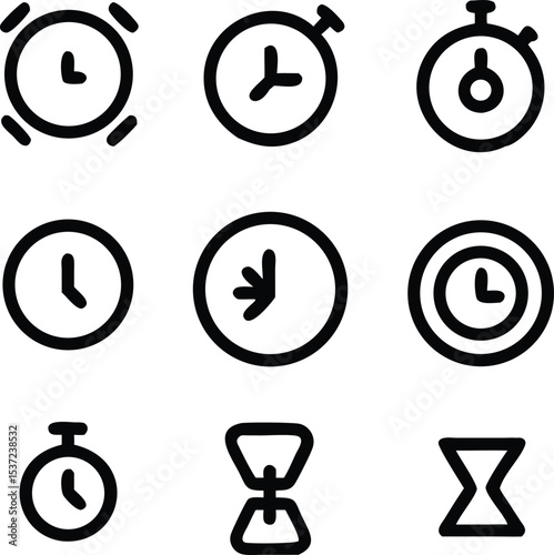 time icons
