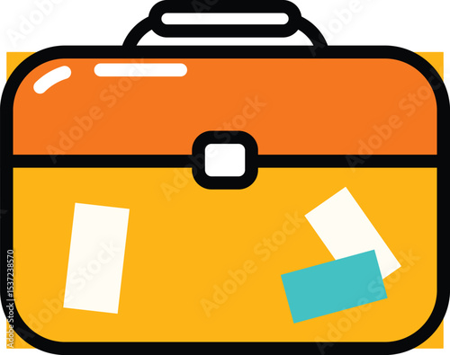Travel Icons Collection – Classical Colorful Sketch-Style Symbols Set