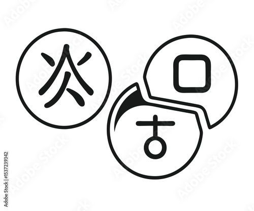 Translator logo. Translation icon. Vector 