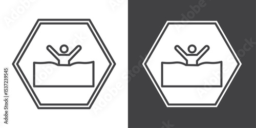 quick sand sign icon symbol illustration logo