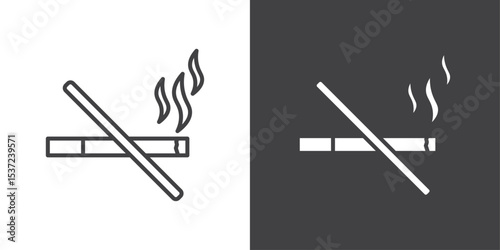 quit bad habit icon symbol illustration logo