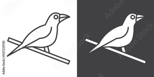 raven icon symbol illustration logo