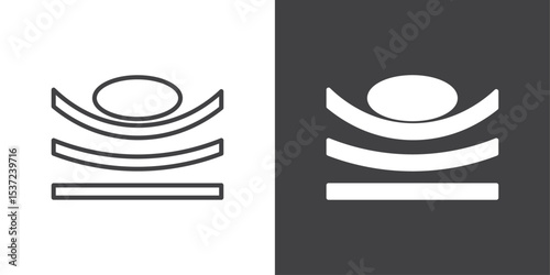 Resilience material icon symbol illustration logo