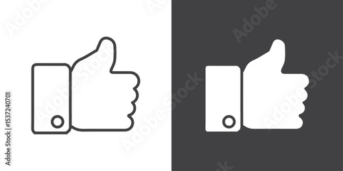 thumbs icon symbol illustration logo