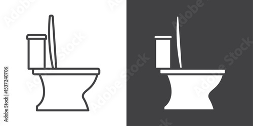 toilet icon symbol illustration logo