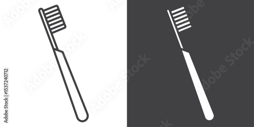 tooth brush icon symbol illustration logo
