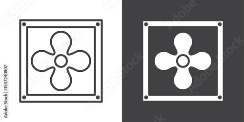 ventilation icon symbol illustration logo