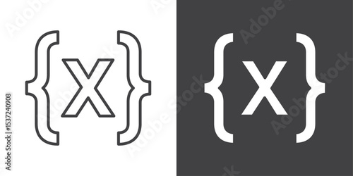 Variable symbol icon symbol illustration logo