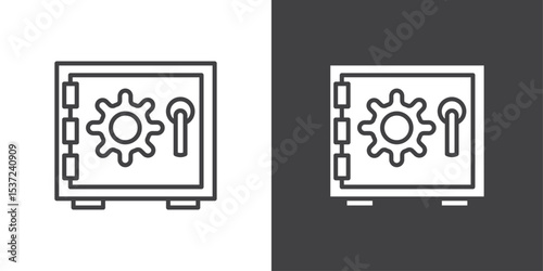 vault safe icon symbol illustration logo