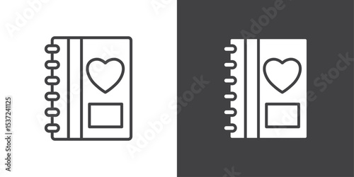 wedding album icon symbol illustration logo