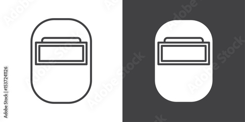 welding shield icon symbol illustration logo
