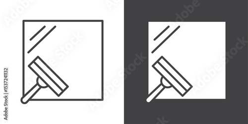 window cleaning icon symbol illustration logo