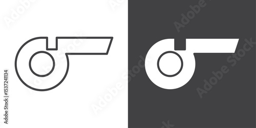 whistle icon symbol illustration logo