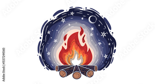 Exploring the Tranquil Night Fire A Journey into Warmth Light and Introspection