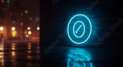 neon light logo design 