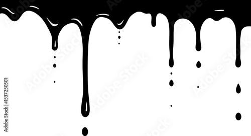 Black paint drip vector illustration for background design and decoration element graphic resources art 100 editable stock vector illustration