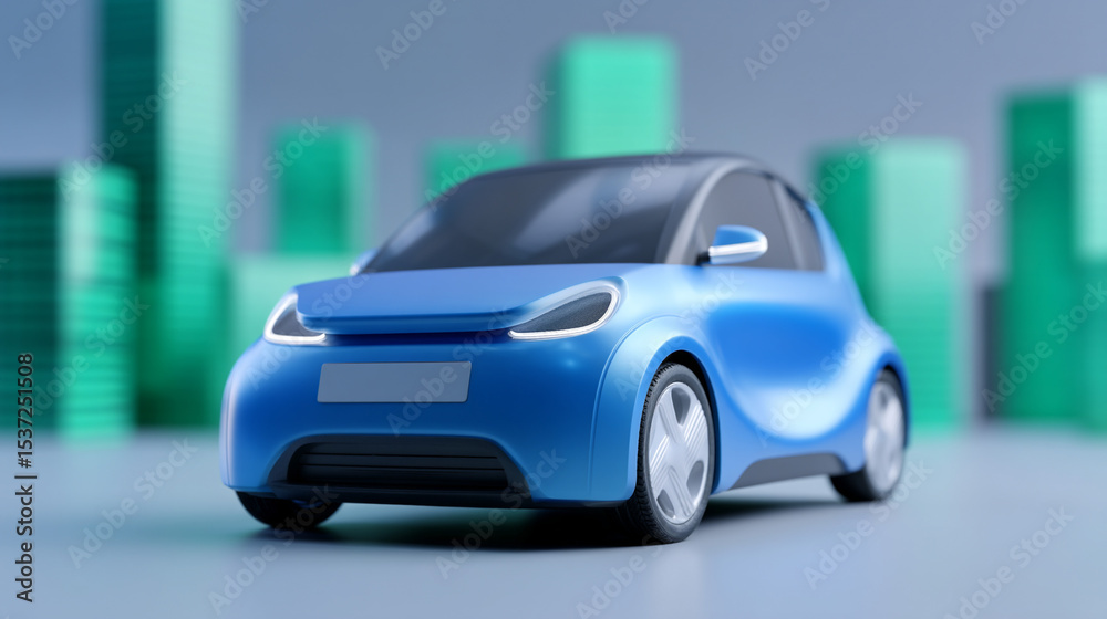 Fototapeta premium Eco friendly car concept.
