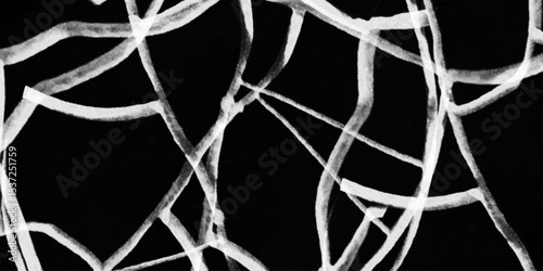 Black cracks. Grunge texture of branched lines. Broken damaged wall or parched earth, cracked concrete or asphalt Cracks on surface, damaged material with split and fissures, cut out transparent. 