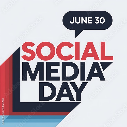 Wallpaper Mural Social media day june 30th celebration graphic Torontodigital.ca