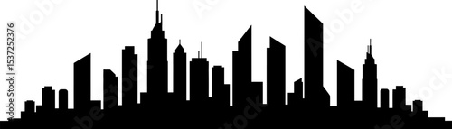 City silhouette skyline vector illustration cityscape urban landscape buildings skyscrapers architecture 100 editable stock vector illustration