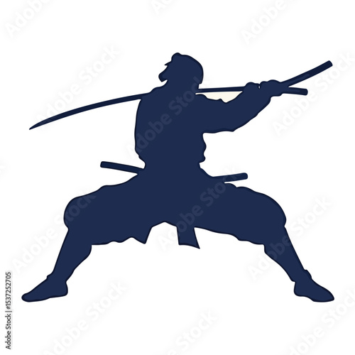 Ninja vector illustration isolated on transparent background