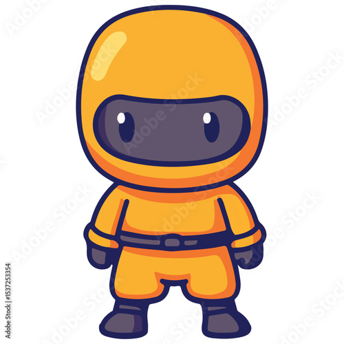 Ninja vector illustration isolated on transparent background