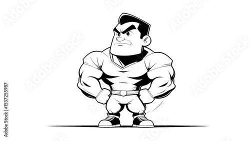 cartoon illustration of a man