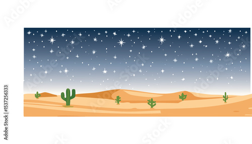 vector illustration of vector illustration of a winter landscape a landscape Art of Desert Dunes. desert landscape with sun vector illustration