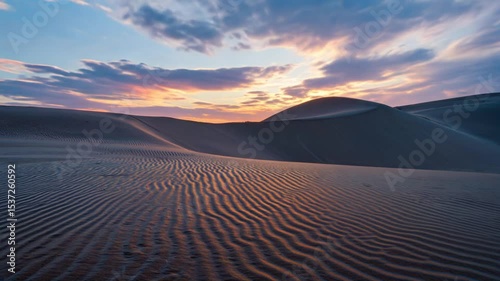 sunset in the desert
