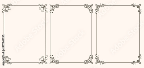 Set of Decorative vintage frames