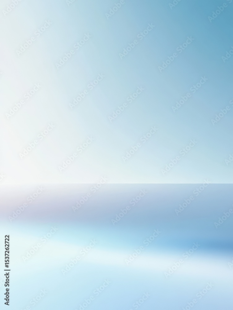 Obraz premium A Soft, Light Blue Gradient Background Ideal for Product Displays and Presentations, Featuring a Smooth Transition and Subtle Variations in Shade