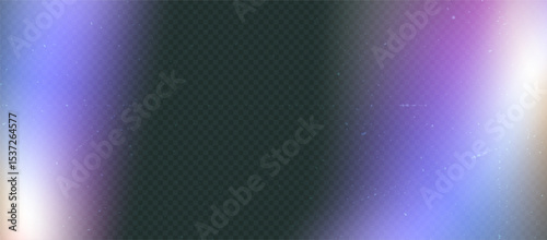 Lomo vector background with soft blur and vivid light leak. Transparent overlay for vintage photo effect or retro film texture. Subtle noise adds authentic style.