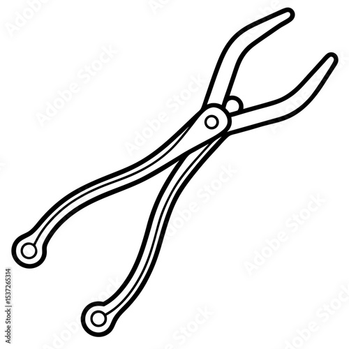 Medical Clamp Outline Icon