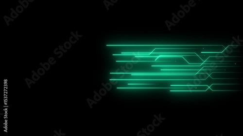 Circuit board lines abstract motion design. Technology background. Digital Circuit Network Technology internet data space Background. Digital Data moving on Circuit Board. Abstract circuit board.