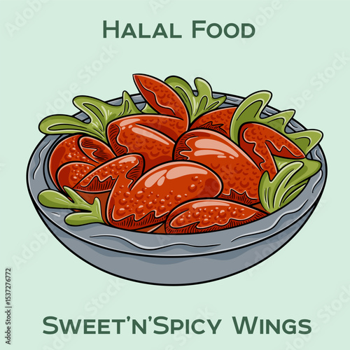 Savor our sweet and spicy wings, perfectly blending heat with sweetness. Certified halal, ensuring quality and adherence to dietary standards