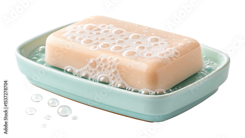 soap on white background