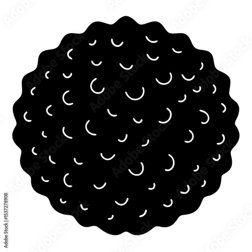 Sea sponge silhouette icon