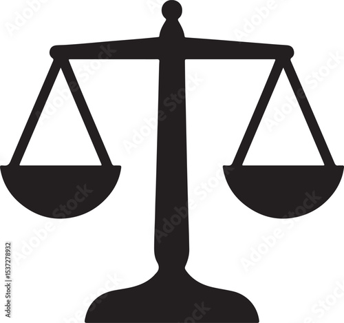 Scales of justice icon symbolizing balance and fairness in law and finance